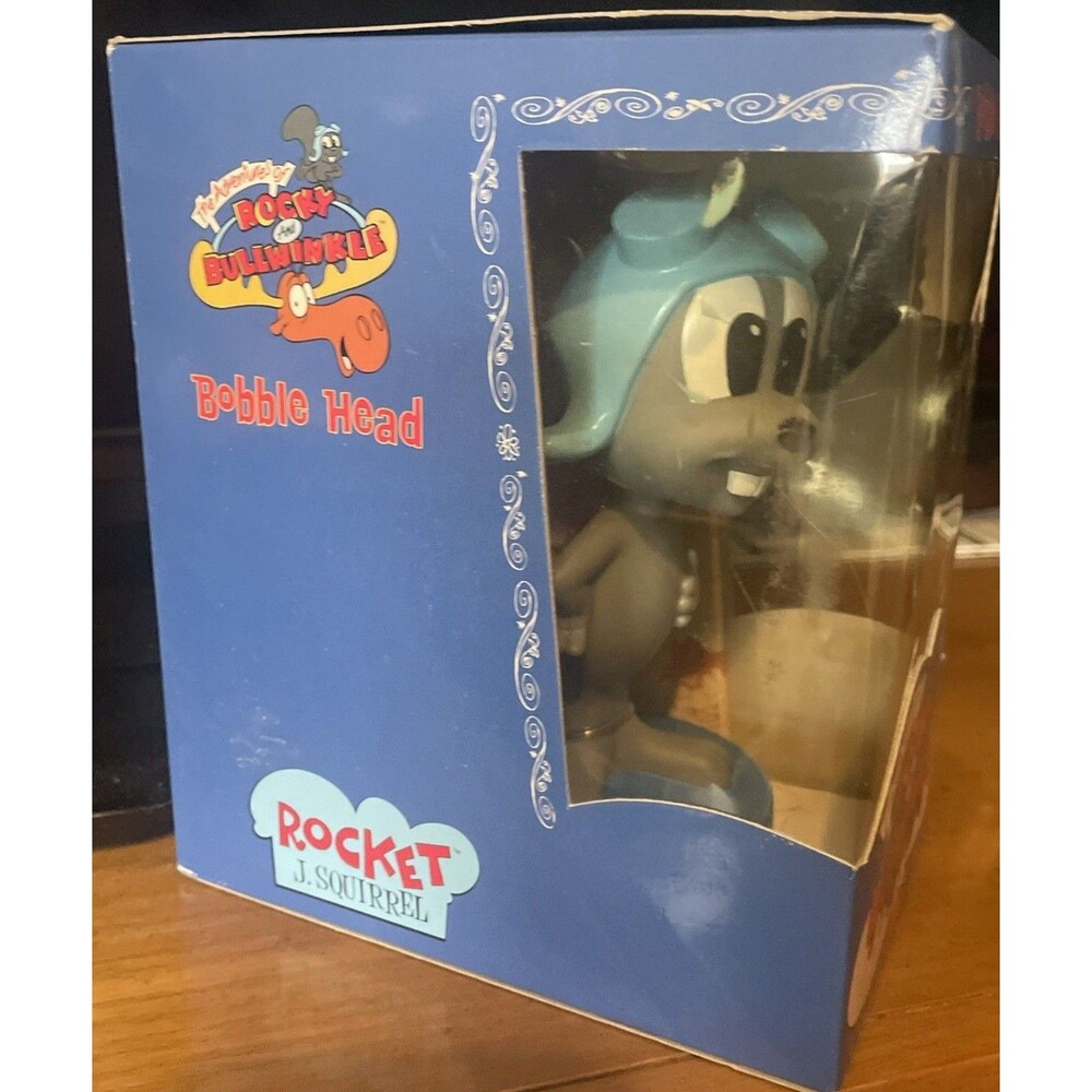 NEW Sealed Sideshow Toys Bullwinkle " ROCKET J. SQUIRREL" Rocky  Bobblehead Rare